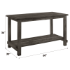 Martha II Weathered Gray Finish 7 PCs Counter Height Dining Room Set