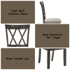 Claudia II Weathered Gray Finish 7 PCs Dining Room Set