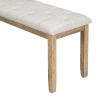 TREXM 6-Piece Retro Rectangular Dining Table Set