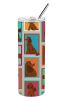 Lots of Chocolate Standard Poodle Stainless Steel Skinny Tumbler Vacuum Double Walled Reusable Insulated Tumbler Travel Cup for Coffee Cocktails Gift