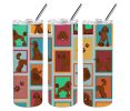 Lots of Chocolate Standard Poodle Stainless Steel Skinny Tumbler Vacuum Double Walled Reusable Insulated Tumbler Travel Cup for Coffee Cocktails Gift