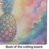 NEW Colorful Pineapple Glass Cutting Board Decorative Tempered Glass Kitchen Cutting and Serving Board Large Size Chopping Board