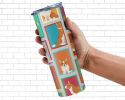 Lots of Red Cardigan Corgi Stainless Steel Skinny Tumbler Vacuum Double Walled Reusable Insulated Tumbler Travel Cup for Coffee Cocktails Gift with Li