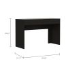 Black Wengue 2-Drawer Computer Desk