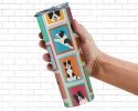 Lots of Border Collie Stainless Steel Skinny Tumbler Vacuum Double Walled Reusable Insulated Tumbler Travel Cup for Coffee Cocktails Gift with Lid