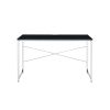 ACME Tennos Writing Desk, Black & Chrome Finish 93195