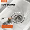 VEVOR Stainless Steel Utility Sink, Free Standing Single Bowl Commercial Kitchen Sink Set w/Workbench