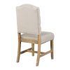 TREXM Functional Furniture Retro Style Dining Table Set with Extendable Table and 4 Upholstered Chairs for Dining Room and Living Room(Natural Wood Wa
