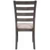 TREXM 6-Pieces Family Furniture, Solid Wood Dining Room Set with Rectangular Table & 4 Chairs with Bench(Gray)