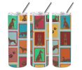Lots of Red Doberman Pinscher Stainless Steel Skinny Tumbler Vacuum Double Walled Reusable Insulated Tumbler Travel Cup for Coffee Cocktails Gift with