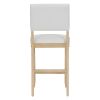TREXM 5-Piece Counter Height Dining Set, Classic Elegant Table and 4 Chairs in Natural Wood Wash