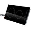 VEVOR Built in Electric Stove Top, 20 x 11.6 inch 2 Burners, 110V Glass Radiant Cooktop with Sensor Touch Control, Timer & Child Lock Included