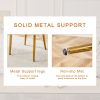 Table and chair set.36 Inch Diameter Modern Luxury Glass Dining Table and Chair Set - Gold Frame