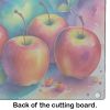 NEW Colorful Apples Glass Cutting Board Decorative Tempered Glass Kitchen Cutting and Serving Board Large Size Chopping Board