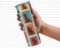 Lots of Chocolate Standard Poodle Stainless Steel Skinny Tumbler Vacuum Double Walled Reusable Insulated Tumbler Travel Cup for Coffee Cocktails Gift