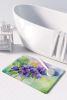 New Jersey Violet in Watercolor Memory Foam Kitchen Mat Machine Washable Anti-Fatigue Mat Cushion Comfort Bath Mat or Kitchen Rug
