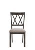 Claudia II Weathered Gray Finish 7 PCs Dining Room Set