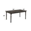 Claudia II Weathered Gray Finish 7 PCs Dining Room Set