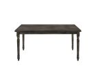 Claudia II Weathered Gray Finish 7 PCs Dining Room Set
