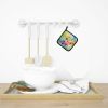Orchids in Watercolor Pair of Pot Holders Kitchen Heat Resistant Pot Holders Sets Oven Hot Pads for Cooking Baking BBQ, 7 1/2 x 7 1/2