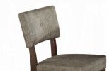 Drake Gray Fabric & Espresso Finish 5PCs Dining Set