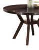 Drake Gray Fabric & Espresso Finish 5PCs Dining Set