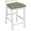 TREXM 5-Piece Multi-Functional Rubber Wood Counter Height Dining Set with Padded Chairs and Integrated 9 Bar Wine Compartment
