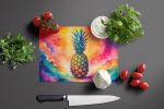 NEW Colorful Pineapple Glass Cutting Board Decorative Tempered Glass Kitchen Cutting and Serving Board Large Size Chopping Board