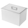 VEVOR 32 Quart Drop in Ice Chest Ice Cooler Ice Bin Stainless Steel 20"x14"x13"