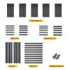 Adjustable Heavy Duty Metal Shelving - 5-Tier Storage Shelves, 2000LBS Load, Kitchen, Garage, Pantry H63 * W31.5 * D15.7