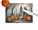 NEW The Weeping Woman Spooky Halloween Glass Cutting Board Decorative Tempered Glass Kitchen Cutting and Serving Board Large Size Chopping Board