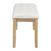 TREXM 6-Piece Retro Rectangular Dining Table Set