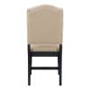 TREXM Functional Furniture Retro Style Dining Table Set with Extendable Table and 4 Upholstered Chairs for Dining Room and Living Room(Espresso)