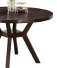 Drake Gray Fabric & Espresso Finish 5PCs Dining Set