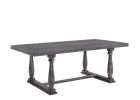 Bernard Weathered Gray Oak Finish 7 PCs Dining Room Set