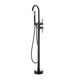 VEVOR Freestanding Bathtub Faucet, Floor Mount, Freestanding Tub Filler, Shower Mixer Taps, Two Water Modes, 360¬∞ Swivel Spout (Default: Default)