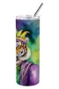 Tiger the King of Mardi Gras Stainless Steel Skinny Tumbler Vacuum Double Walled Reusable Insulated Tumbler Travel Cup for Coffee Cocktails Gift with