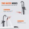 VEVOR Freestanding Bathtub Faucet, Floor Mount, Freestanding Tub Filler, Shower Mixer Taps, Two Water Modes, 360¬∞ Swivel Spout