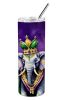 Elephant King of Mardi Gras Stainless Steel Skinny Tumbler Vacuum Double Walled Reusable Insulated Tumbler Travel Cup for Coffee Cocktails Gift with L