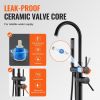 VEVOR Freestanding Bathtub Faucet, Floor Mount, Freestanding Tub Filler, Shower Mixer Taps, Two Water Modes, 360¬∞ Swivel Spout